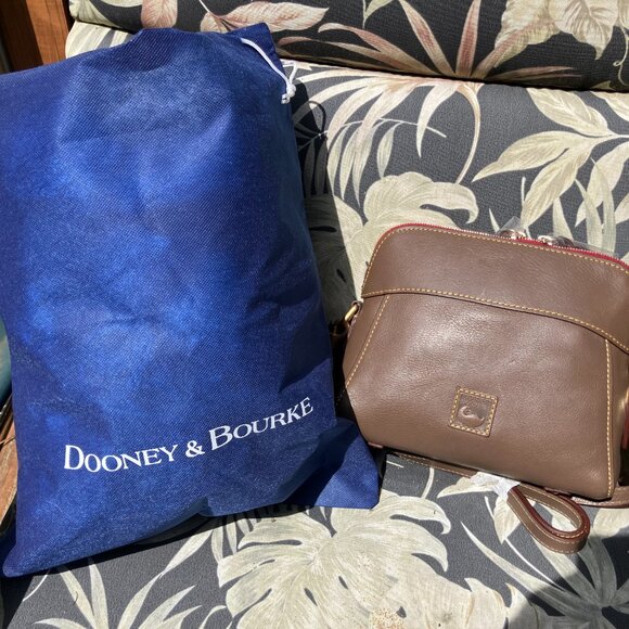 Dooney + Bourke Cameron Crossbody in Florentine leather - Elephant! - Picture 4 of 5